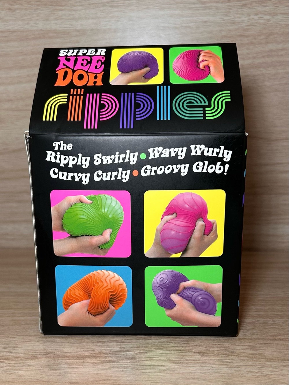 Green Super NEEDOH Ripples Squishy Toy - Picture 3 of 4